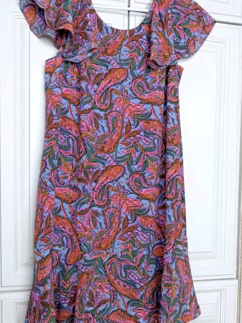 💲SALE💲 JC Paisley Shift Dress with Flutter Sleeve
